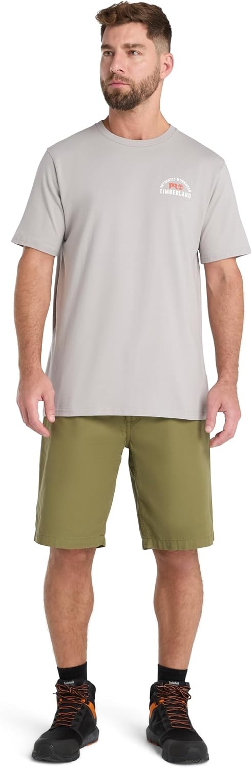 Timberland PRO Men’s Authentic Workwear Short-Sleeve Graphic T-Shirt(Paloma)