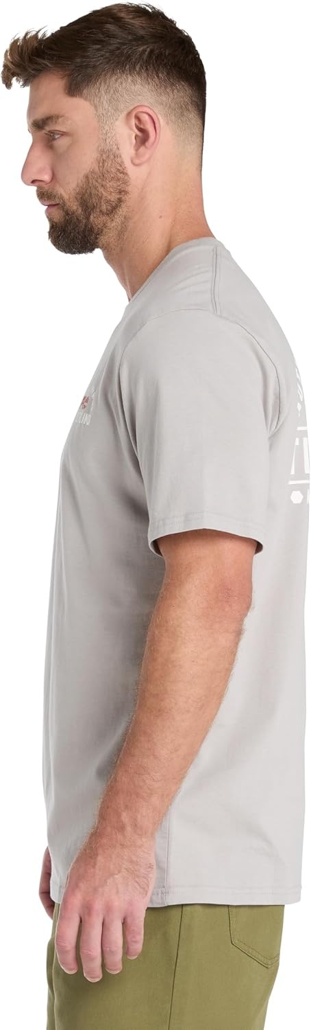 Timberland PRO Men’s Authentic Workwear Short-Sleeve Graphic T-Shirt(Paloma)