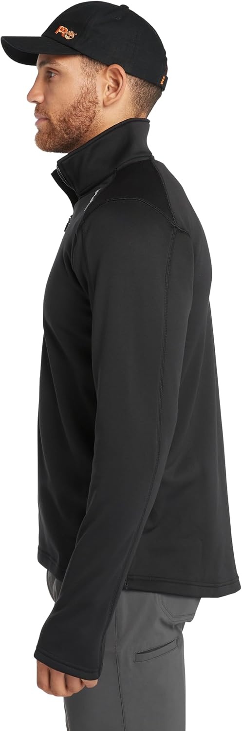 Timberland PRO Men’s 1/4 Zip Understory Fleece Top(Jet Black)
