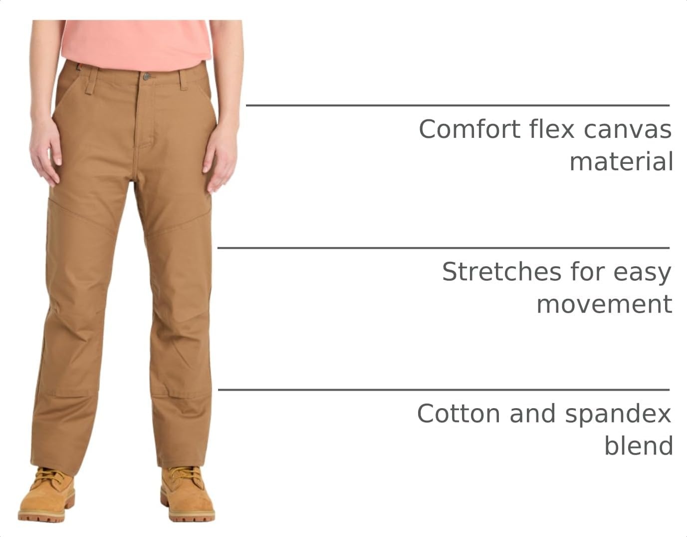 Timberland PRO Womens Gritman Flex Athletic Fit Double Front Utility Work Pant(Dark Wheat)