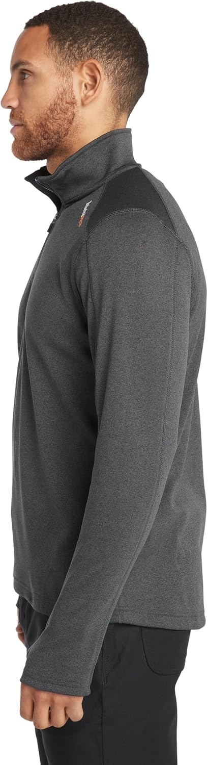 Timberland PRO Men’s 1/4 Zip Understory Fleece Top(Dark Charcoal Heather)