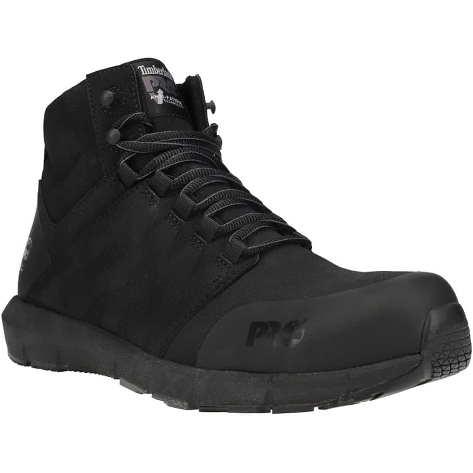 Timberland PRO Men’s Radius Mid Composite Safety Toe(Black Raptek V1)
