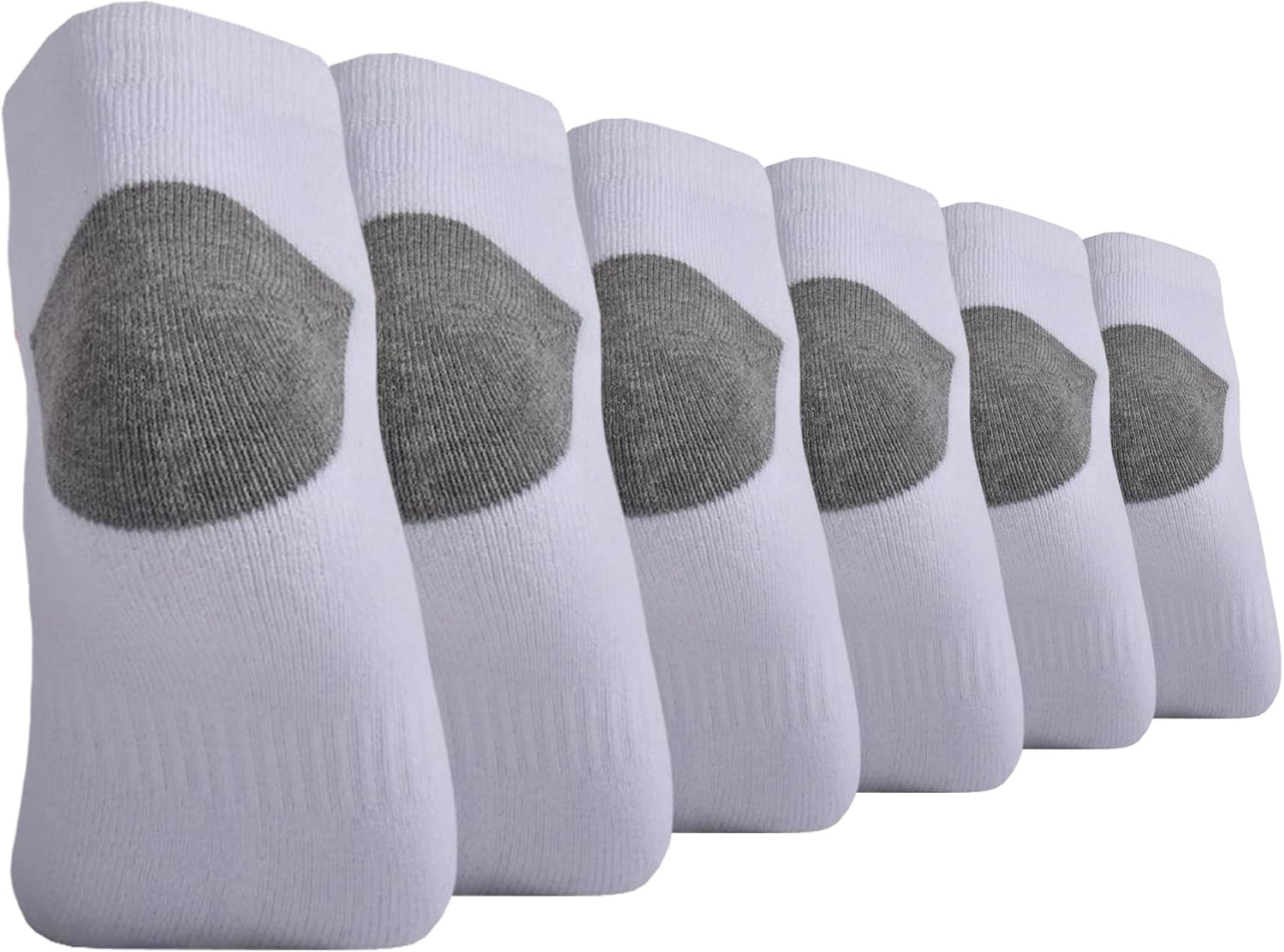 Timberland PRO mens 6-pack Performance Low Cut Socks(White)