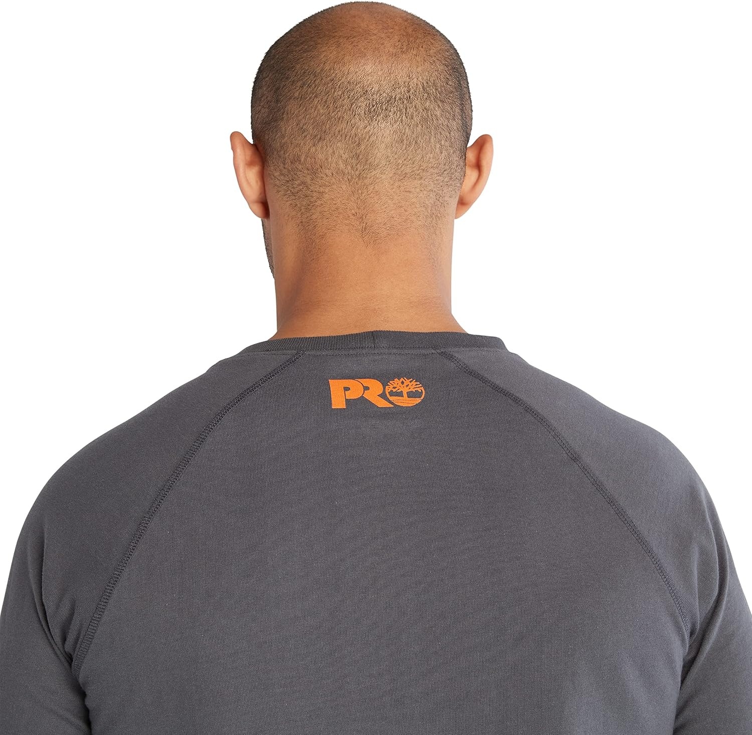 Timberland PRO Men’s Core Refelctive Pro Logo Long-Sleeve T-Shirt(Asphalt)
