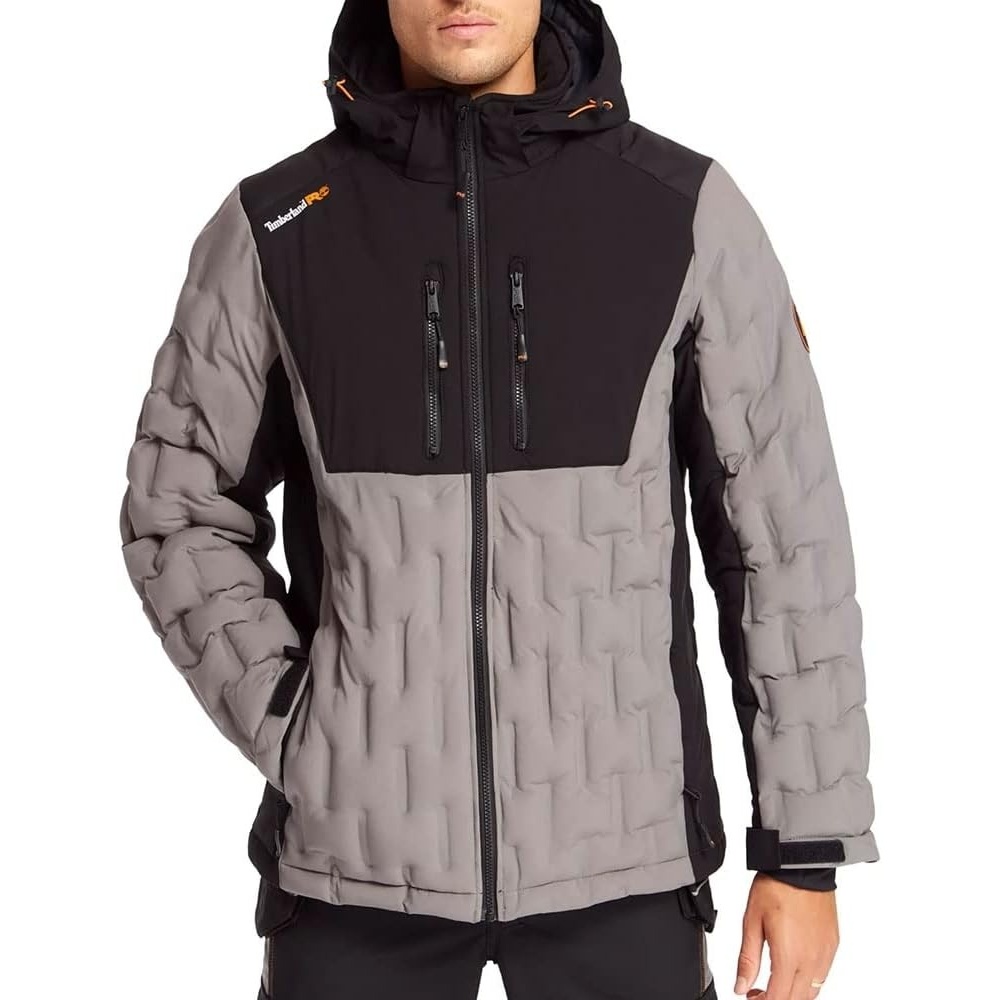 Timberland PRO Men’s A4QT6 Endurance Shield Jacket – Small Regular – Gargoyle Grey/Black