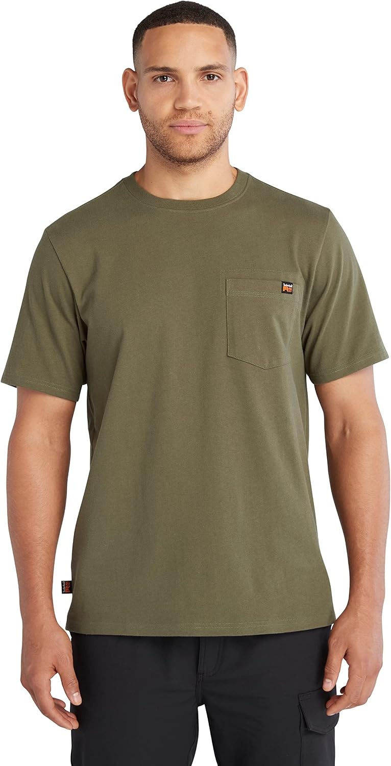 Timberland PRO Core Pocket Short Sleeve T-Shirt(Olive Night)
