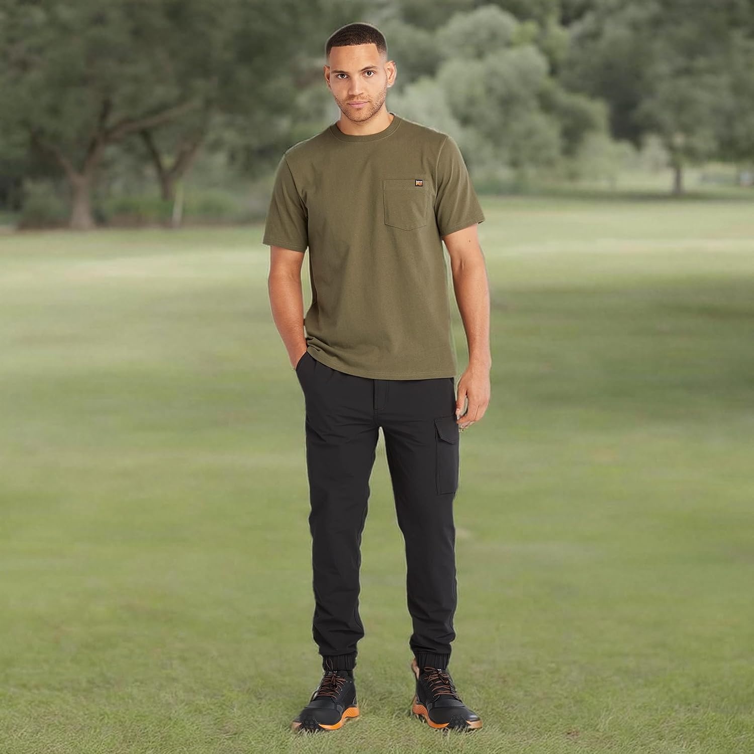 Timberland PRO Core Pocket Short Sleeve T-Shirt(Olive Night)