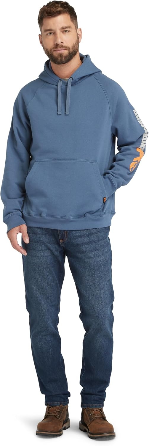 Timberland PRO Men’s Hood Honcho Sport Pullover Hooded Sweatshirt, Vintage Indigo, Large