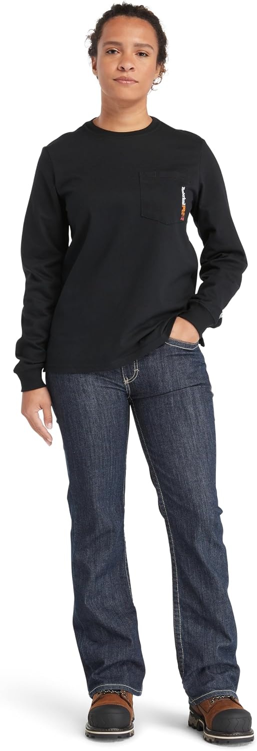 Timberland PRO FR Cotton Core Pocket T-Shirt w/Logo(Black)