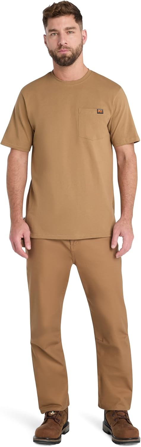 Timberland PRO Core Pocket Short Sleeve T-Shirt(Dark Wheat)