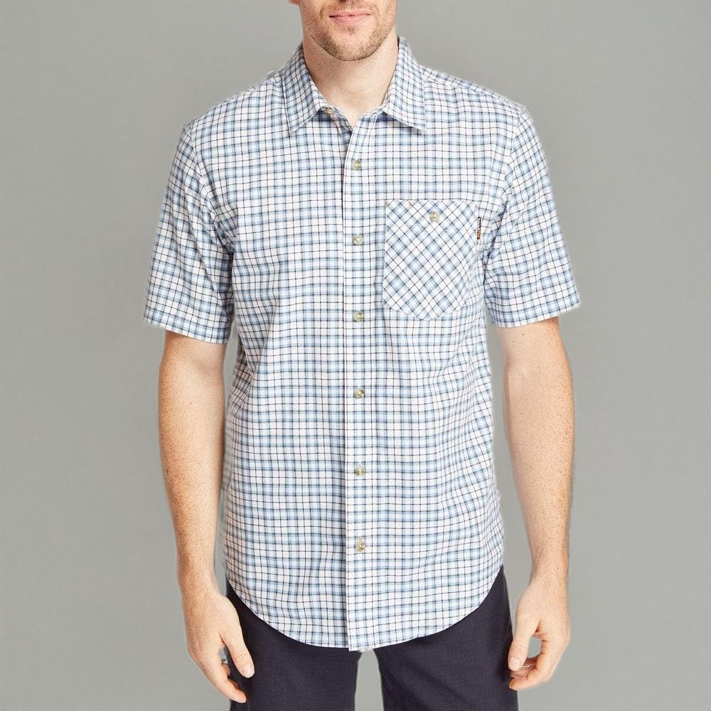 Timberland PRO Plotline Short Sleeve Work Shirt – Tall(Deep Pool Frye Island)