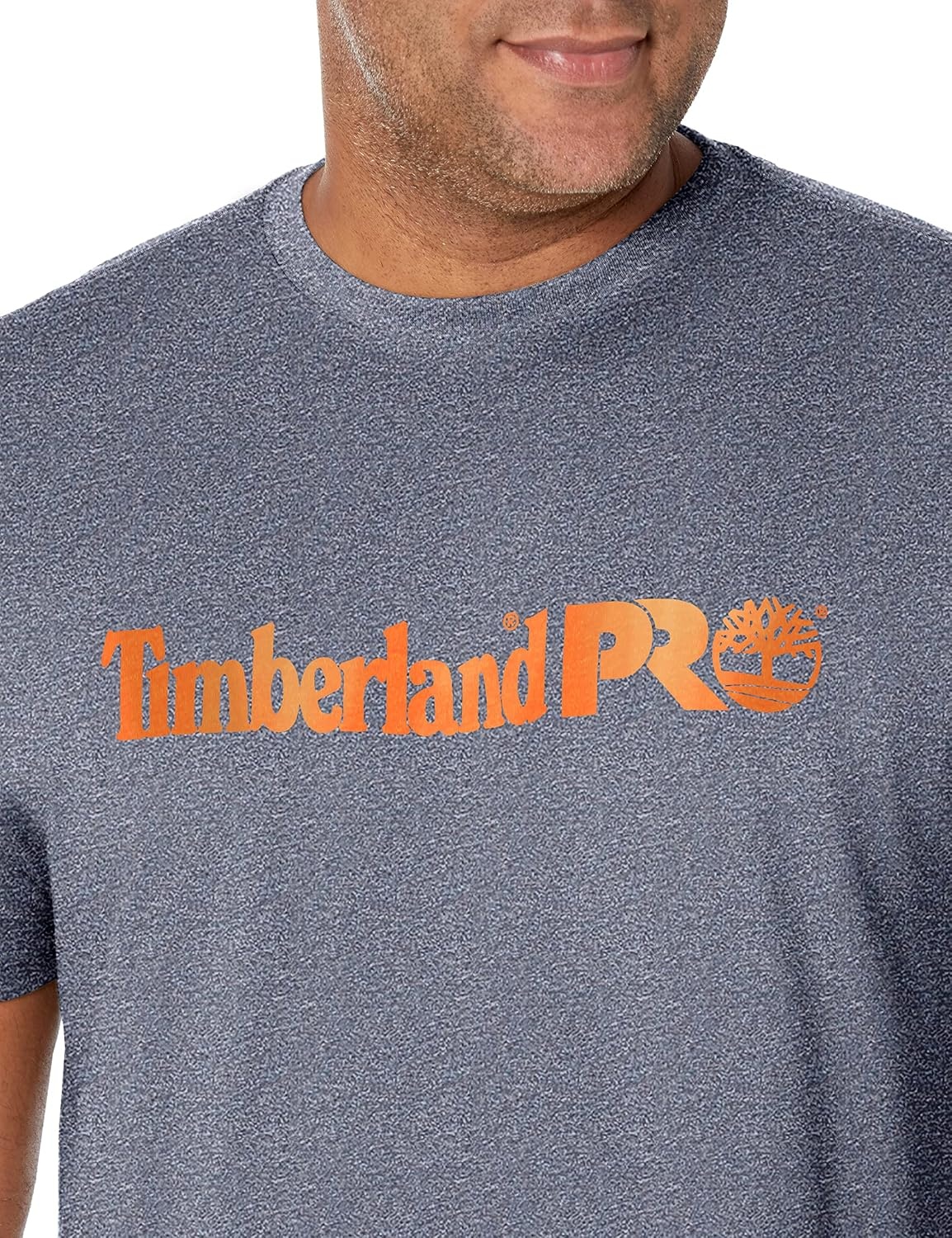 Timberland PRO Base Plate Short Sleeve T-Shirt with Logo(Navy Heather)