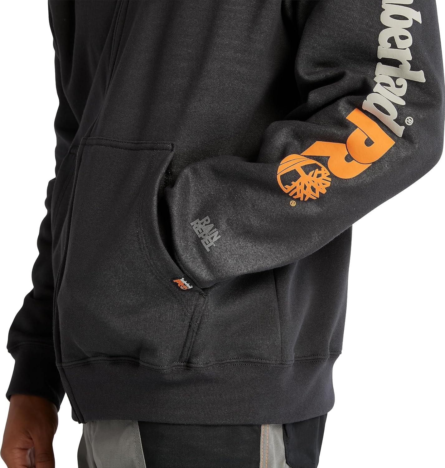 Timberland unisex adult Hood Honcho Sport Full-zip Hooded Sweatshirt Outdoors Equipment, Black, Small US