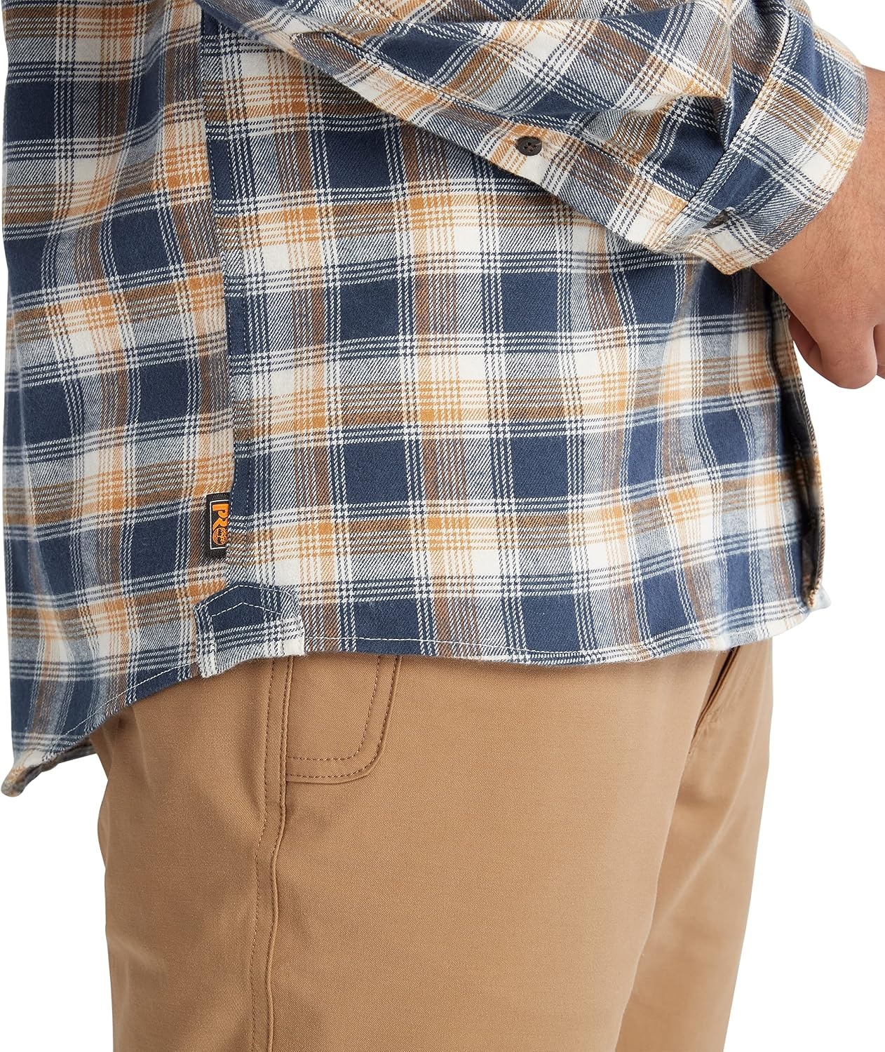 Timberland PRO Unisex-Adult Woodfort Long-Sleeve Lightweight Flannel Flex Shirt(Wheat Boot Yd)