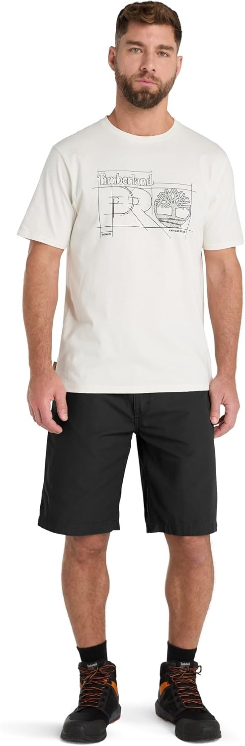 Timberland PRO Men’s Son-of-A-Short Canvas Work Short(Black)