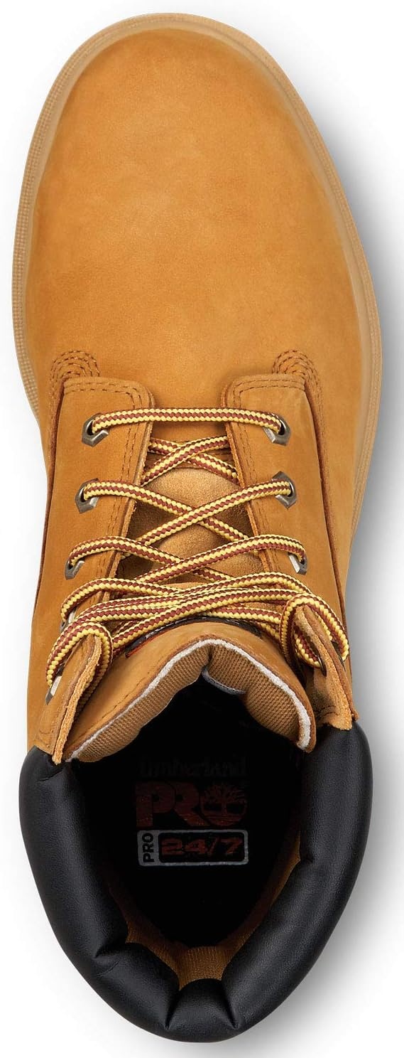 Timberland PRO 8IN Men’s, Steel Toe, EH, MaxTrax Slip Resistant, WP Boot(Wheat)