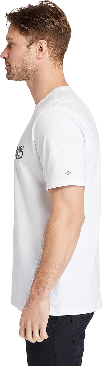 Timberland PRO Base Plate Short Sleeve T-Shirt with Logo(White)