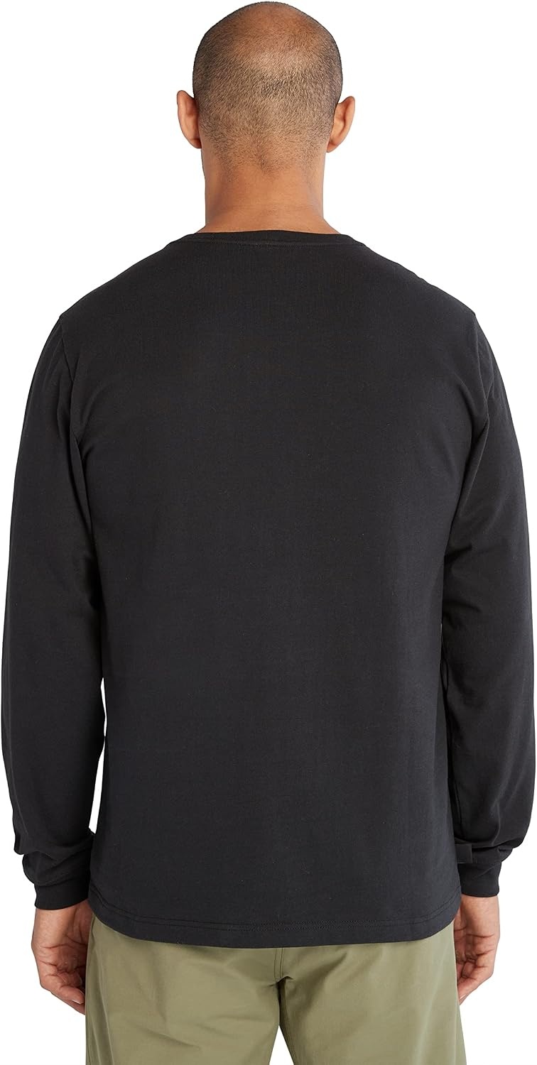 Timberland unisex-adult Core Pocket Long-sleeve T-shirtOutdoors Equipment(Black)