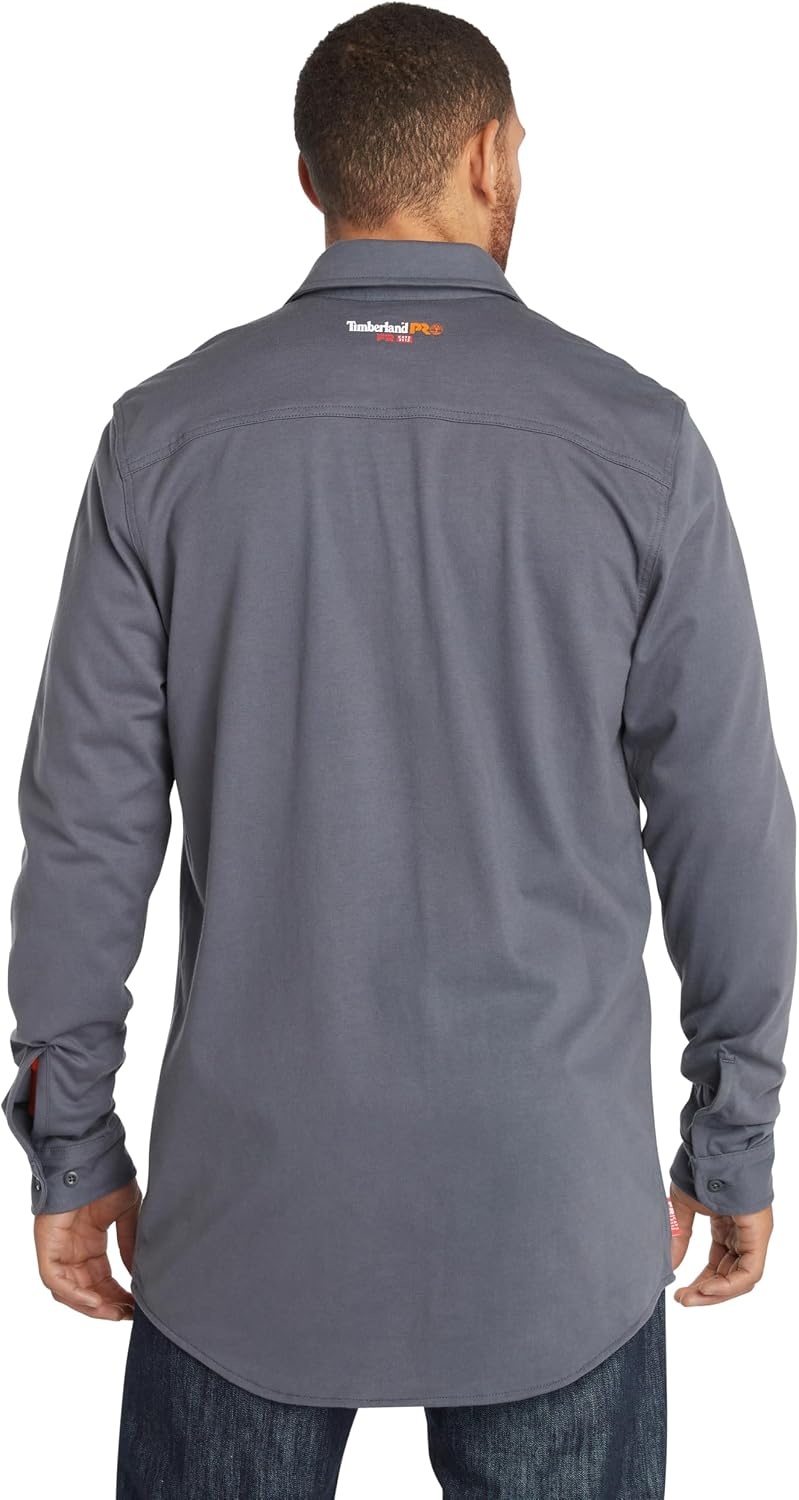Timberland PRO FR Cotton Core Button Front Shirt(Charcoal)