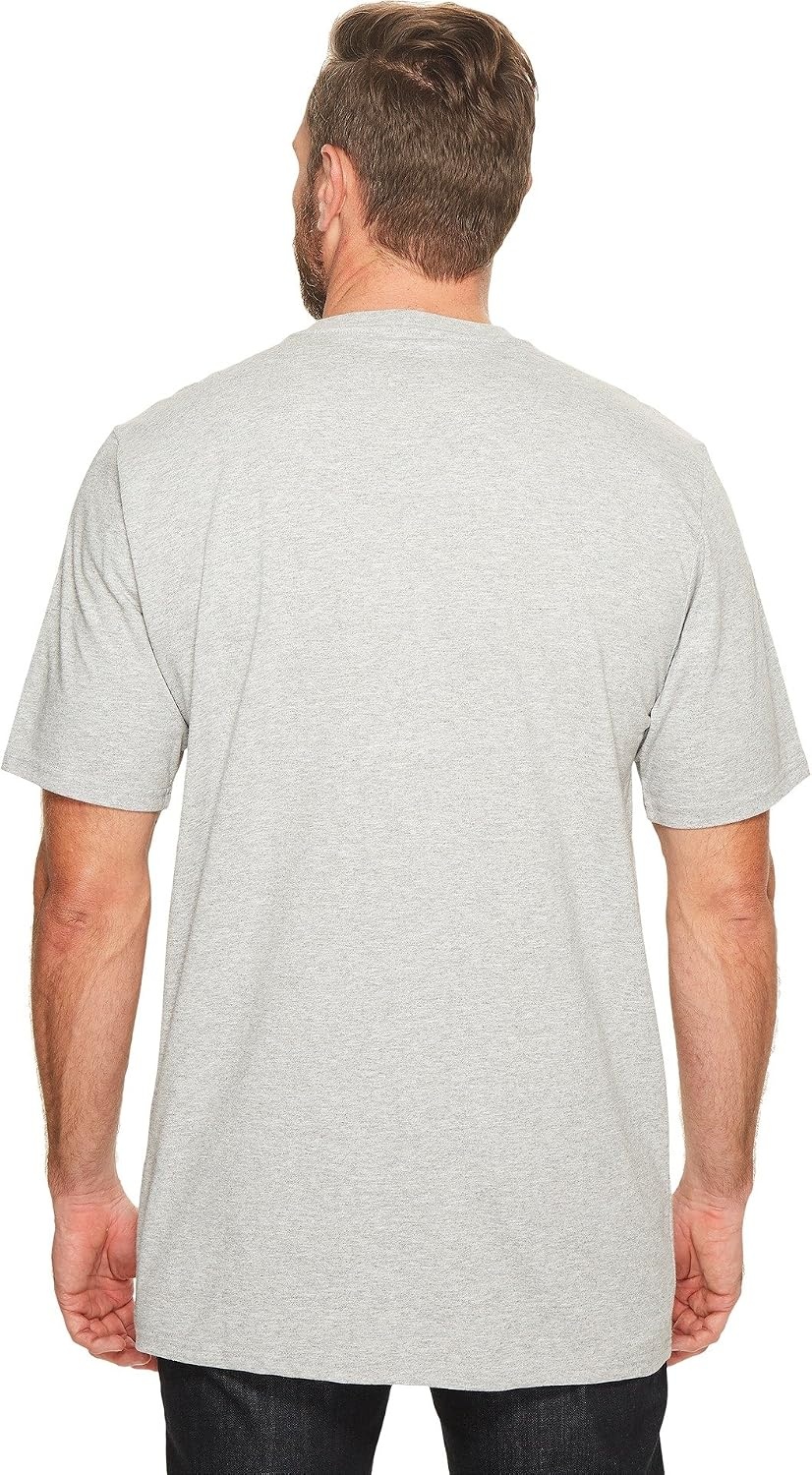 Timberland PRO Men’s Base Plate Blended Short-Sleeve T-Shirt(Light Grey Heather)