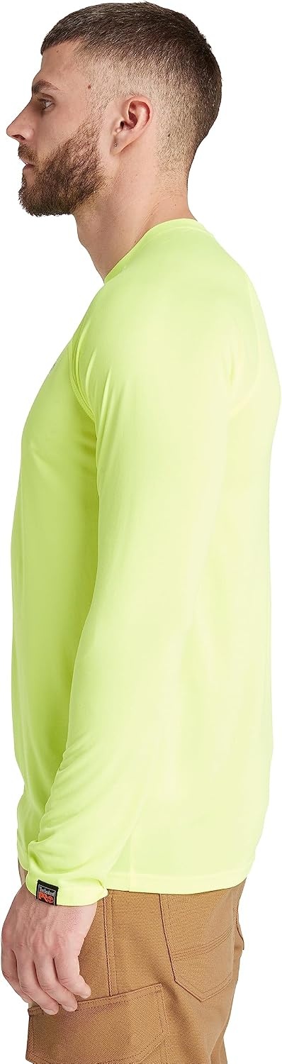 Timberland PRO Men’s Wicking Good Long-Sleeve T-Shirt 2.0(Bright Yellow)