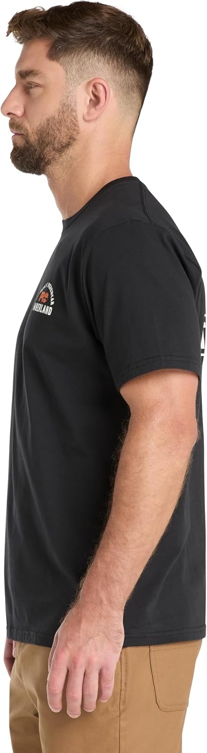 Timberland PRO Men’s Authentic Workwear Short-Sleeve Graphic T-Shirt(Black)