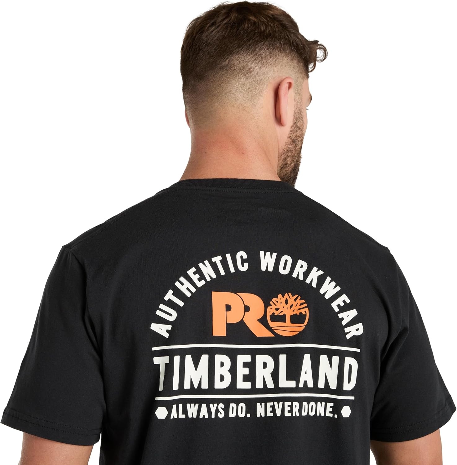 Timberland PRO Men’s Authentic Workwear Short-Sleeve Graphic T-Shirt(Black)