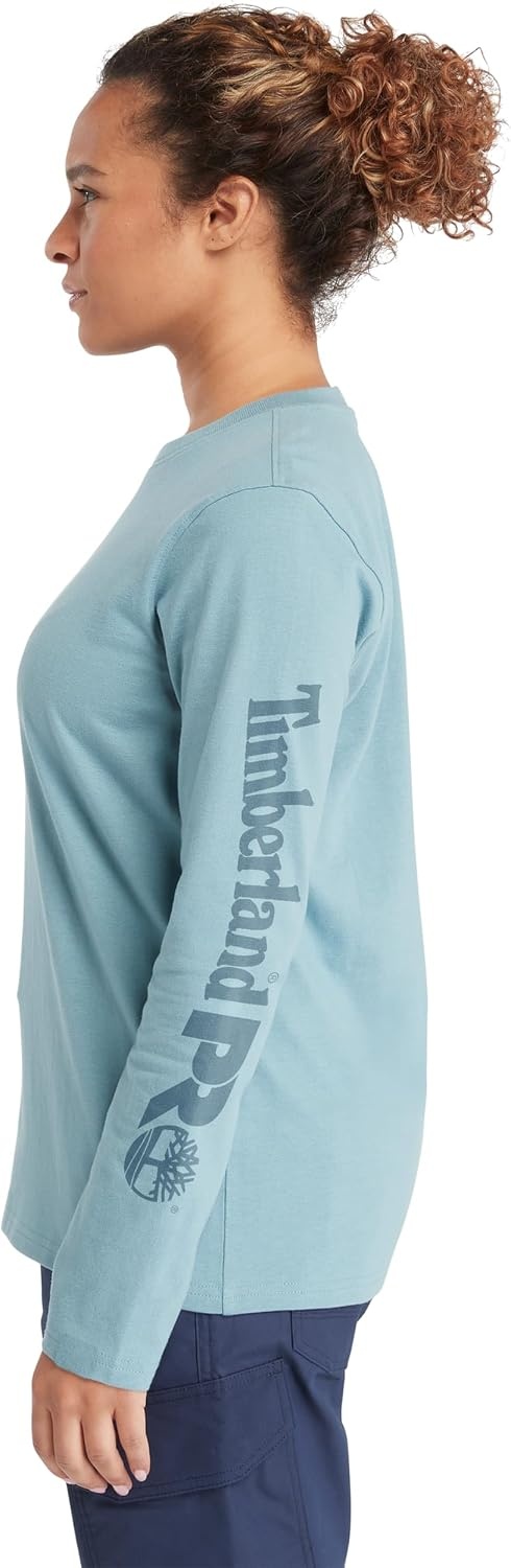 Timberland PRO Women’s Core Long Sleeve T-Shirt(Smoke Blue)