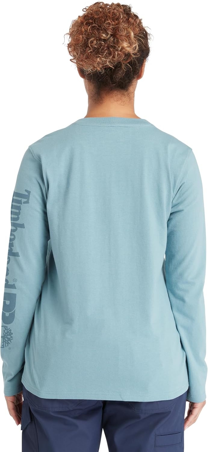 Timberland PRO Women’s Core Long Sleeve T-Shirt(Smoke Blue)