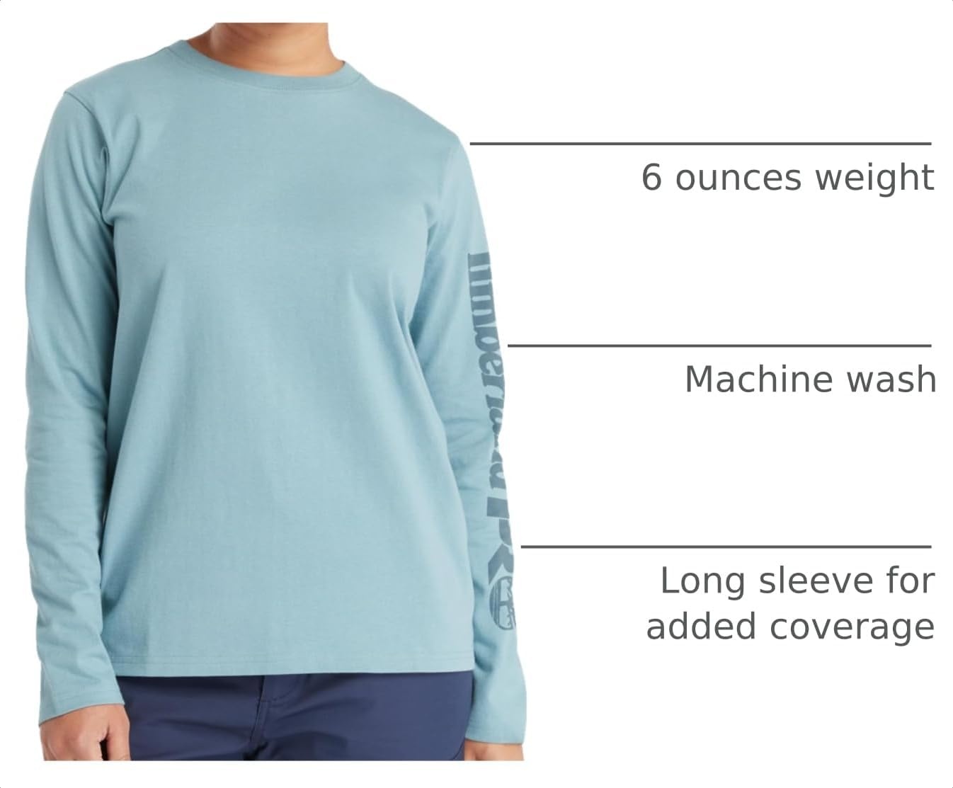 Timberland PRO Women’s Core Long Sleeve T-Shirt(Smoke Blue)