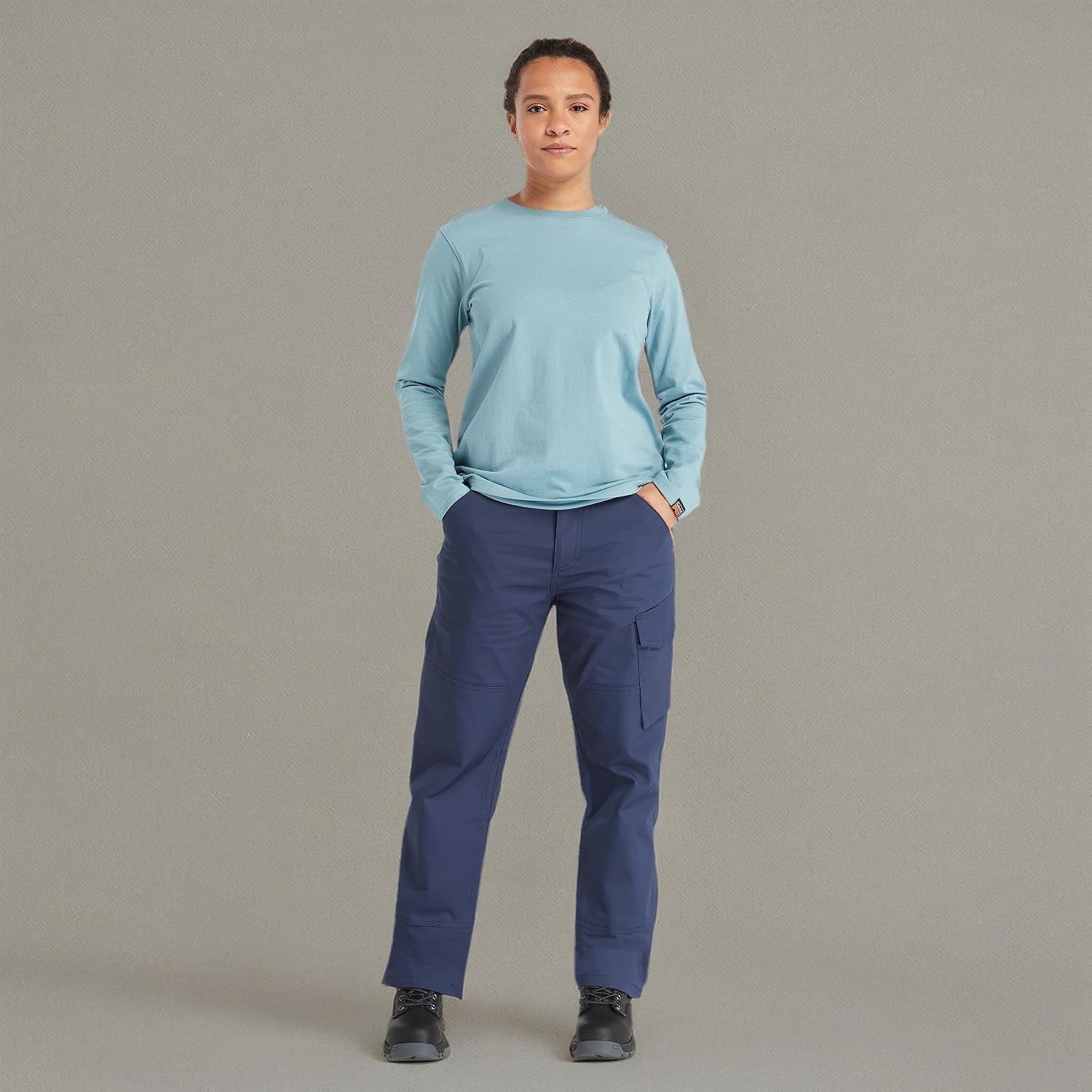 Timberland PRO Women’s Core Long Sleeve T-Shirt(Smoke Blue)