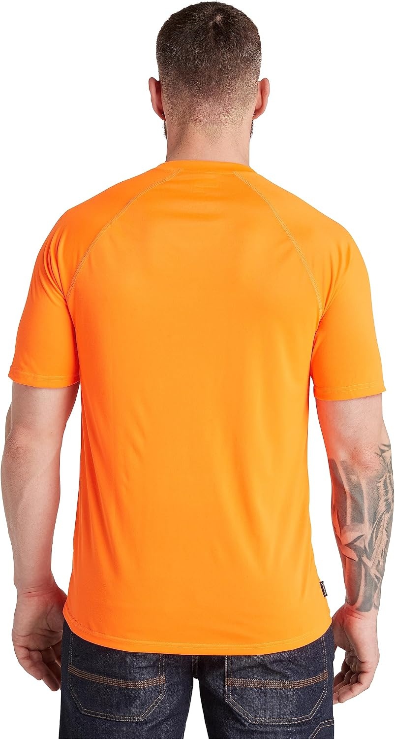 Timberland PRO Men’s Wicking Good Short-Sleeve T-Shirt 2.0(Bright Orange)