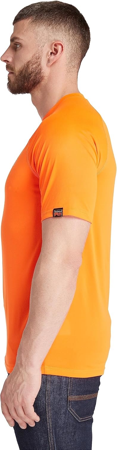 Timberland PRO Men’s Wicking Good Short-Sleeve T-Shirt 2.0(Bright Orange)