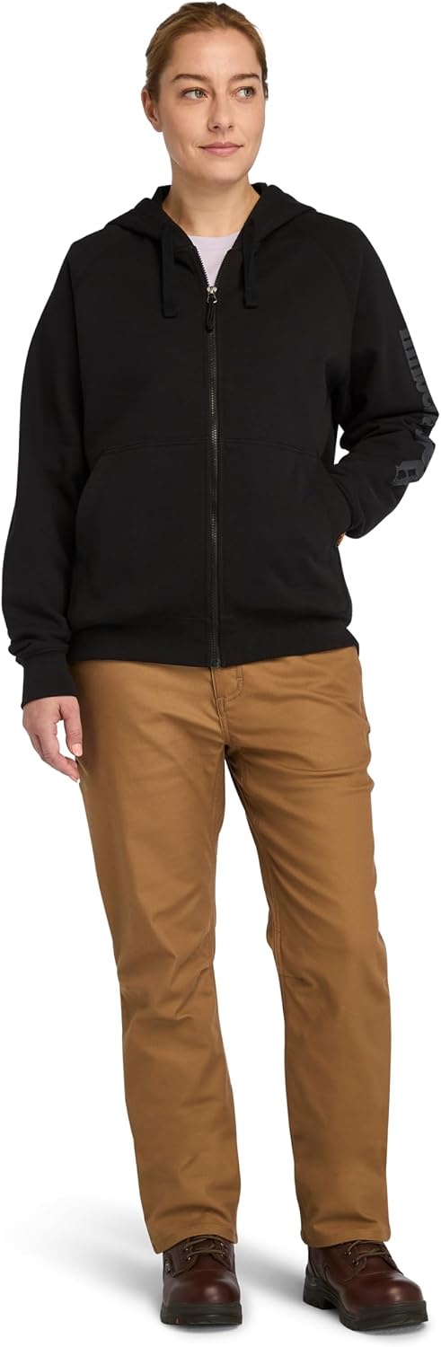 Timberland PRO Women’s Hood Honcho Sport Hoodie Full-zip Sweatshirt(Black)