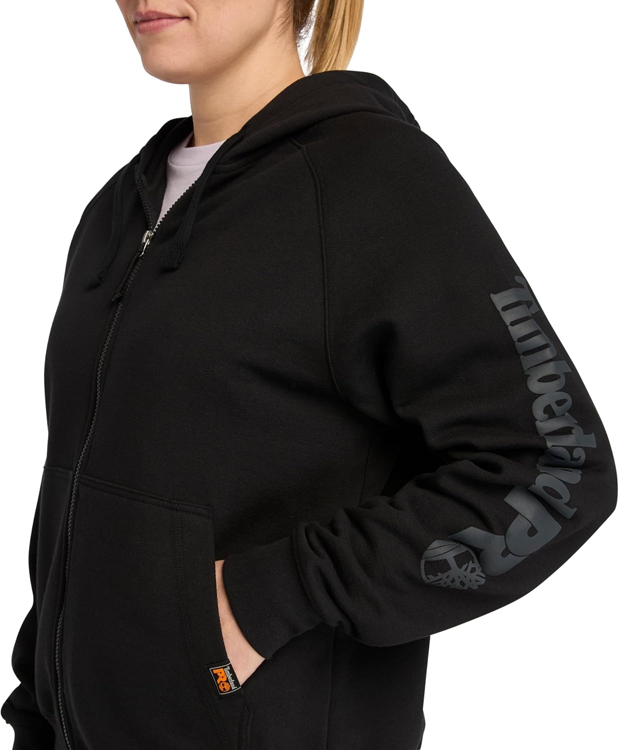 Timberland PRO Women’s Hood Honcho Sport Hoodie Full-zip Sweatshirt(Black)