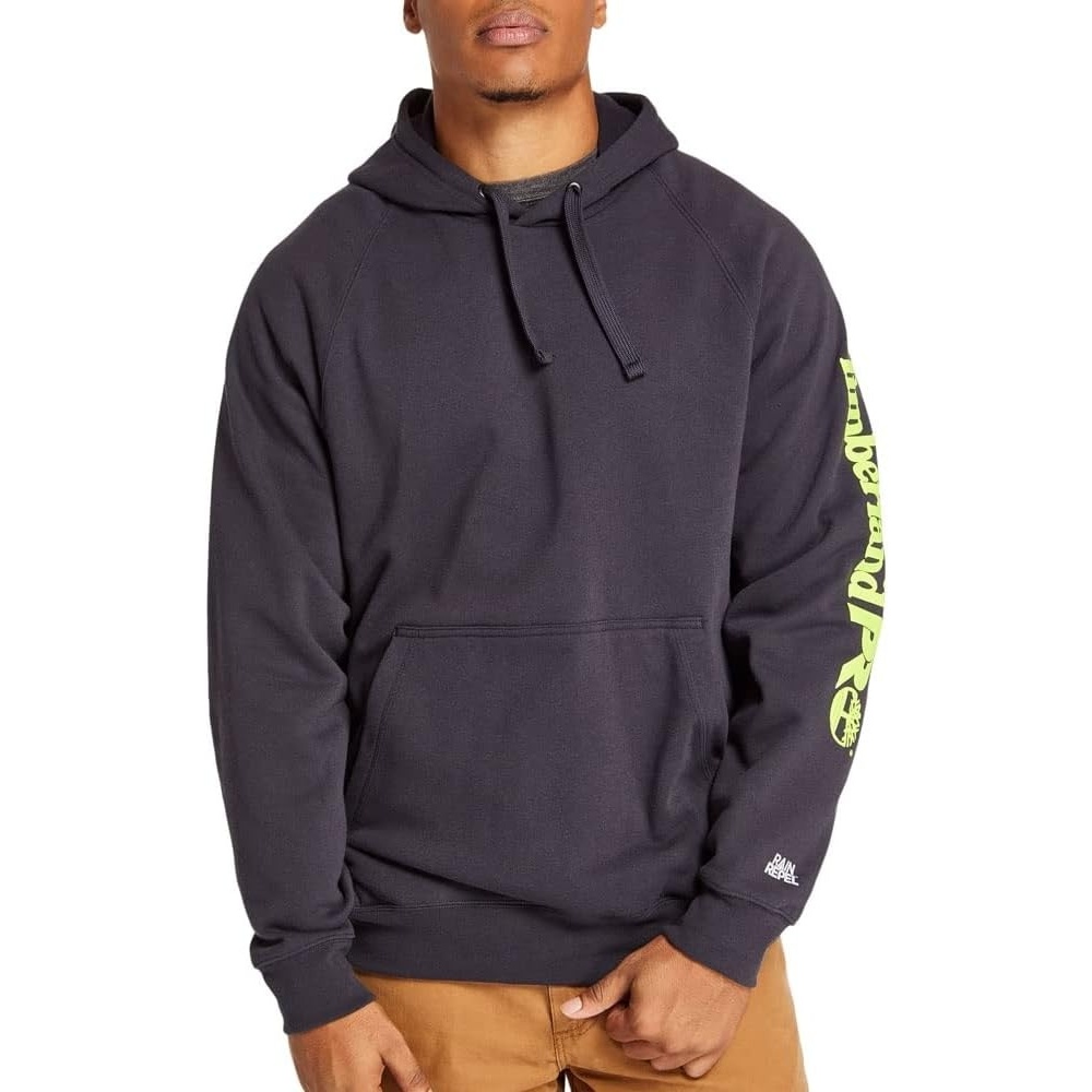 Timberland PRO Men’s Hood Honcho Sport Pullover, Dark Navy/PRO Yellow, LT