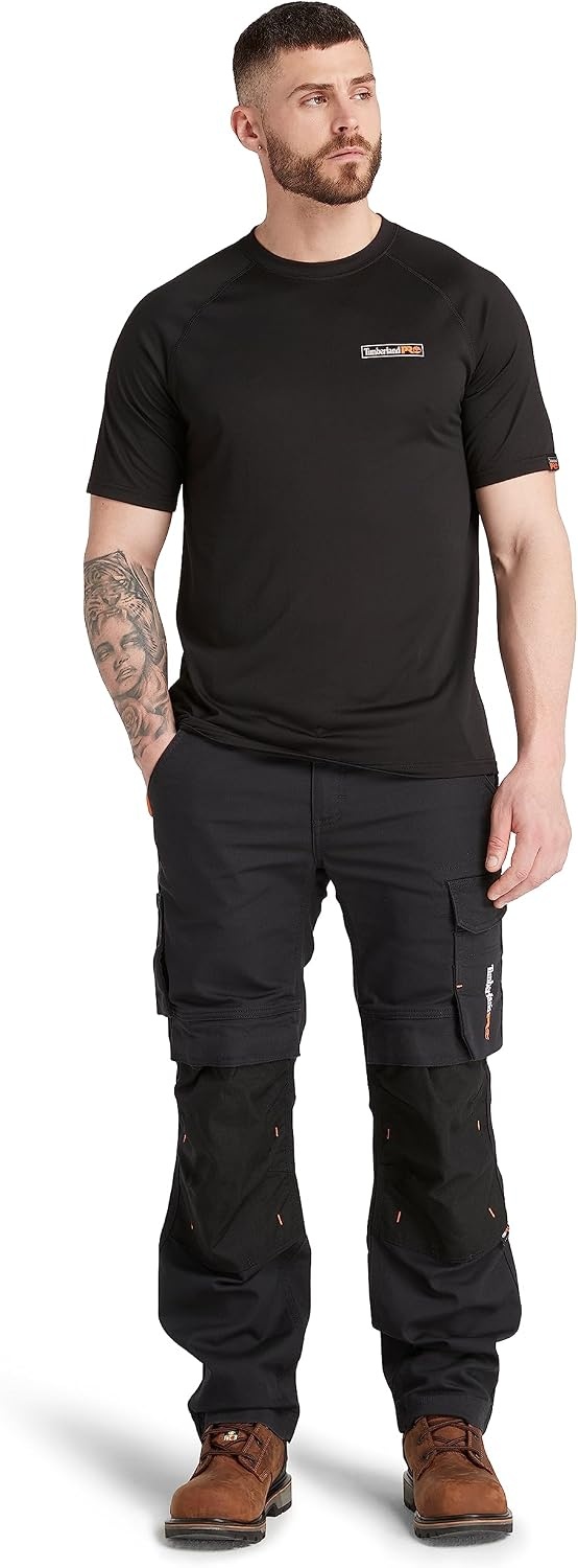 Timberland PRO Men’s Wicking Good Short-Sleeve T-Shirt 2.0(Black)