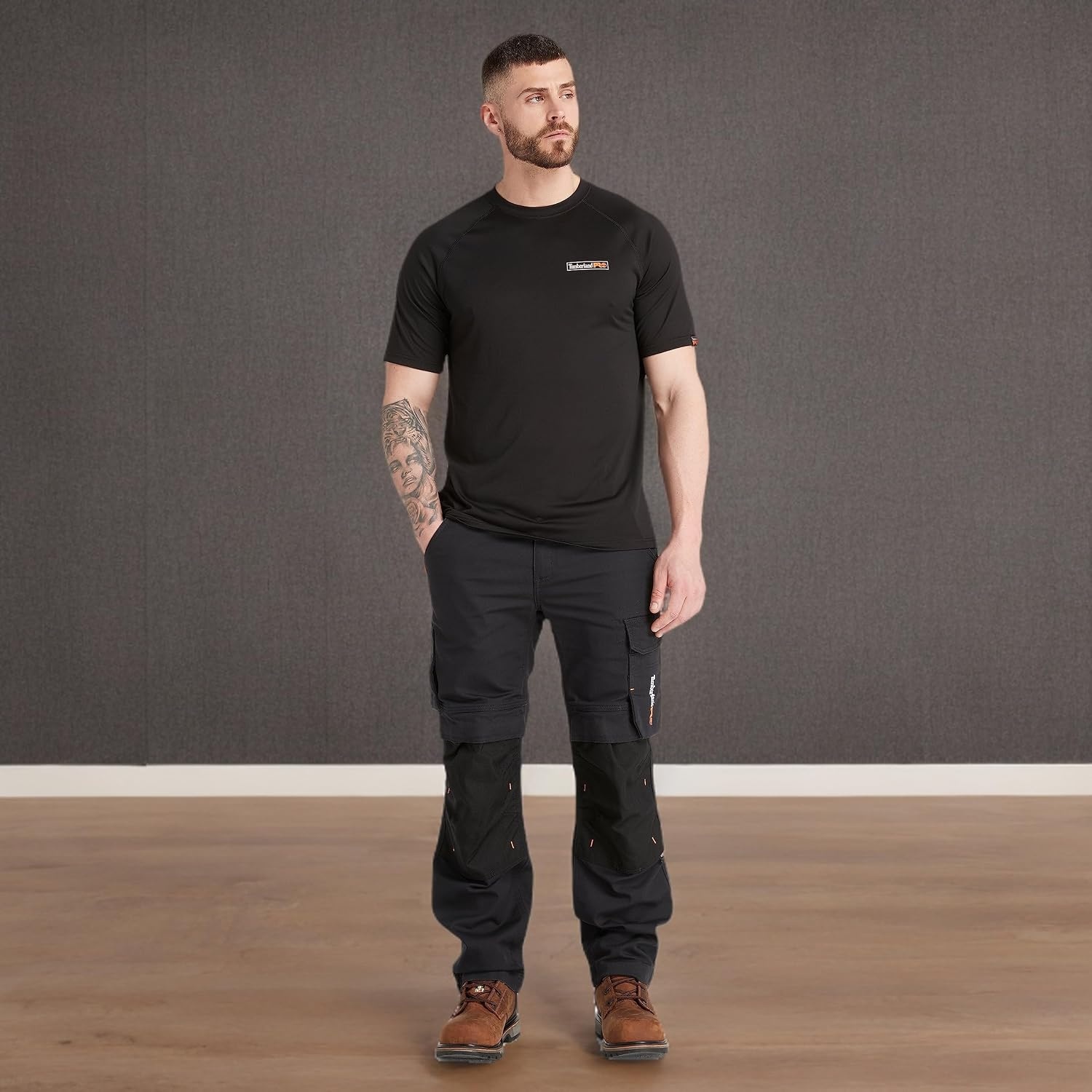 Timberland PRO Men’s Wicking Good Short-Sleeve T-Shirt 2.0(Black)