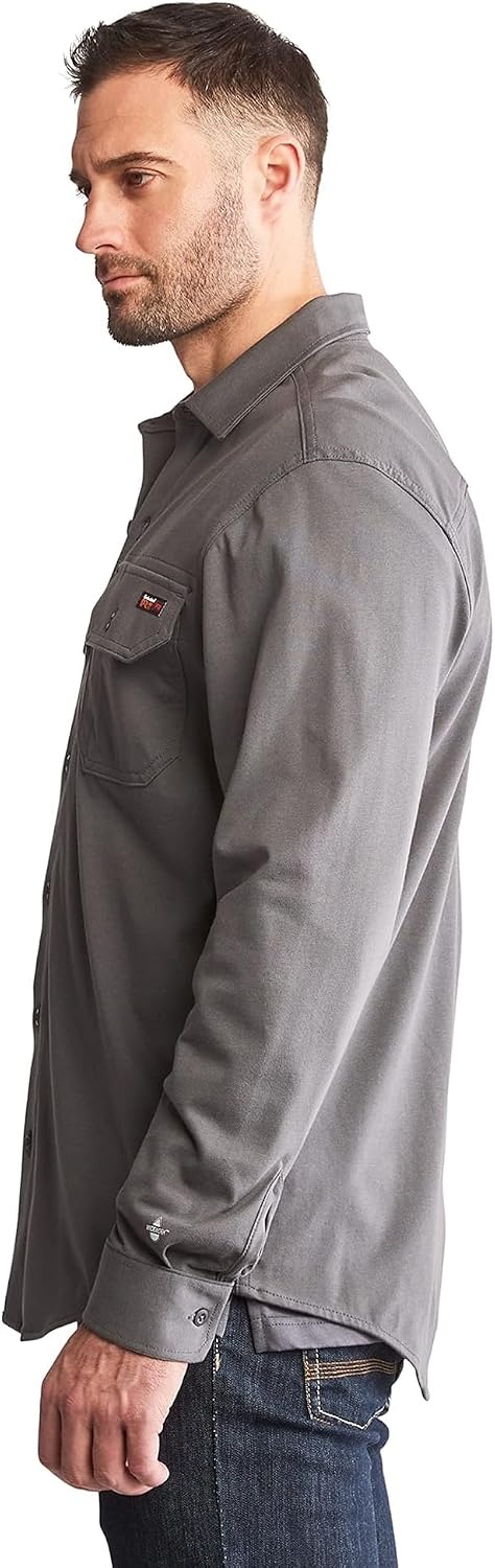 Timberland PRO FR Cotton Core Button Front Shirt(Charcoal 1)