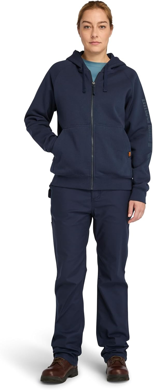 Timberland PRO Women’s Hood Honcho Sport Hoodie Full-zip Sweatshirt(Navy)