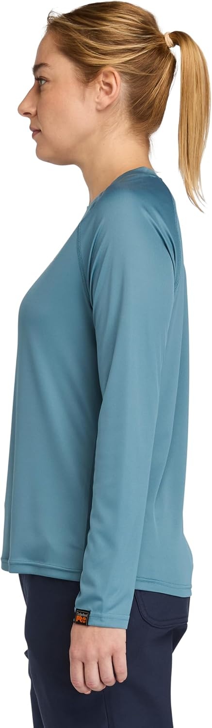 Timberland PRO Women’s Wicking Good Long-Sleeve T-Shirt(Bluestone)