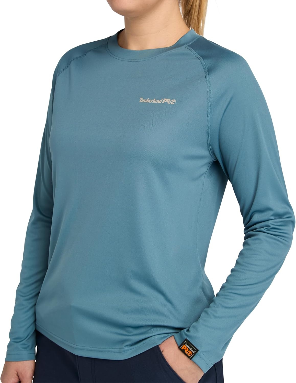 Timberland PRO Women’s Wicking Good Long-Sleeve T-Shirt(Bluestone)