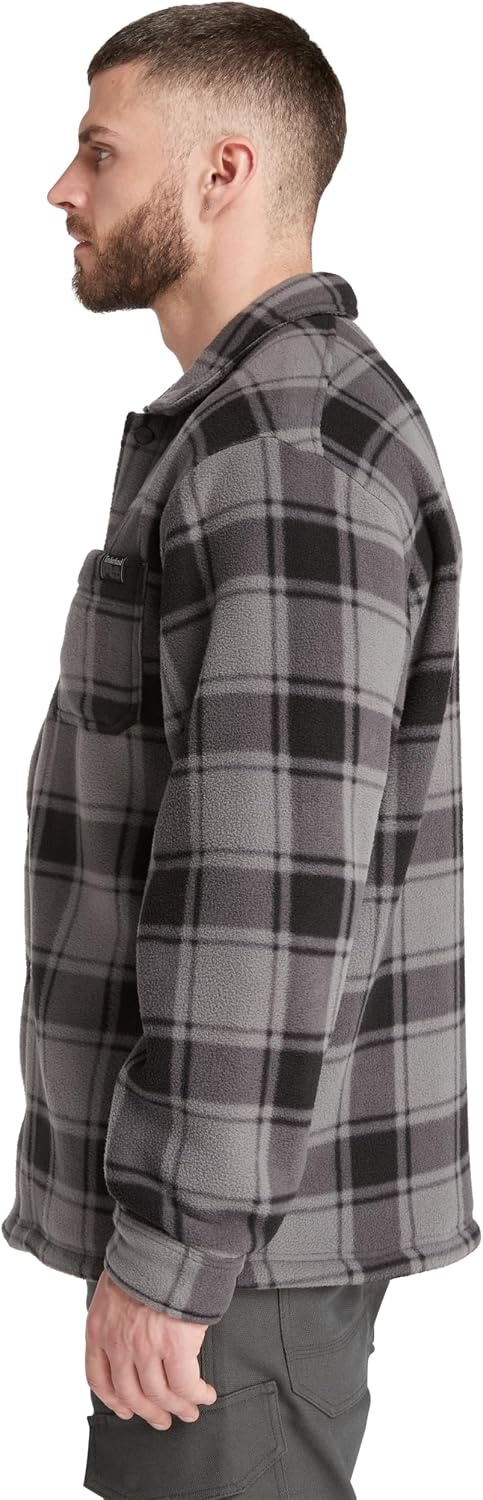 Timberland PRO Men’s Gritman Check Heavy-Weight Fleece Shirt(Tornado Tartan)