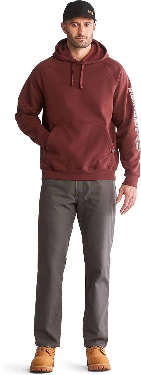 Timberland PRO Men’s Hood Honcho Sport Pullover Hooded Sweatshirt, Maroon, Large