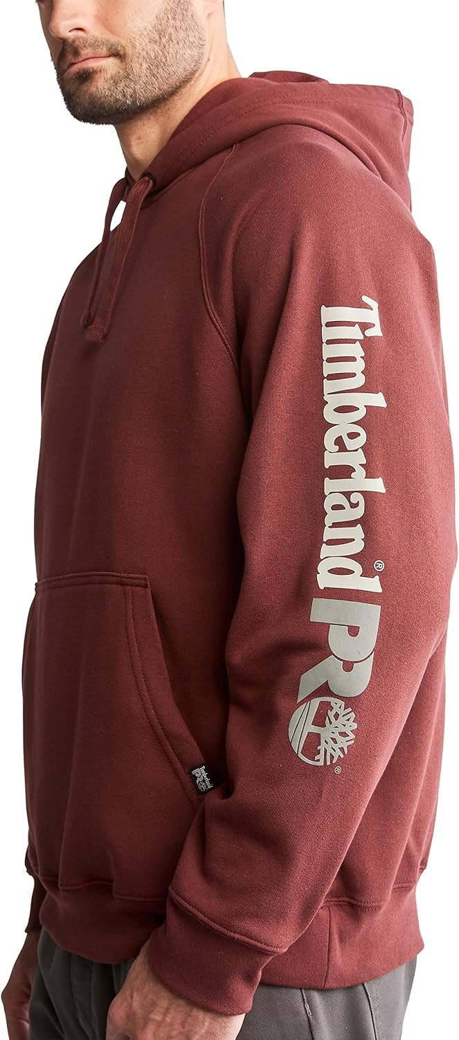 Timberland PRO Men’s Hood Honcho Sport Pullover Hooded Sweatshirt, Maroon, Large