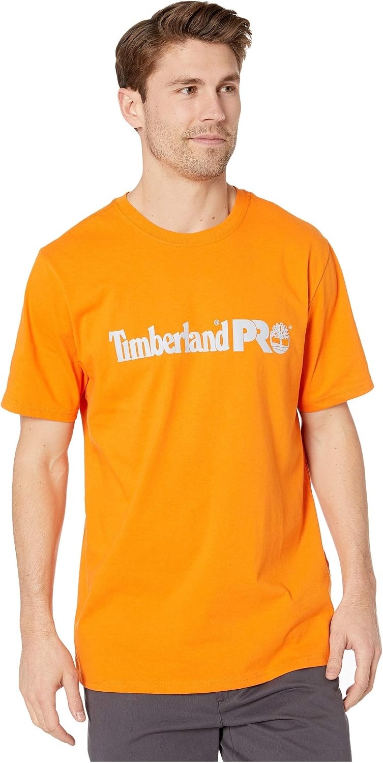 Timberland PRO Base Plate Short Sleeve T-Shirt with Logo(Pro Orange)
