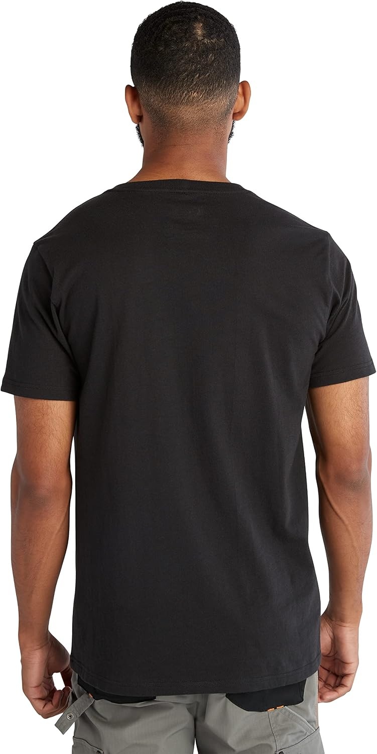 Timberland PRO Men’s Core Chest Logo Short-Sleeve T-Shirt(Black)