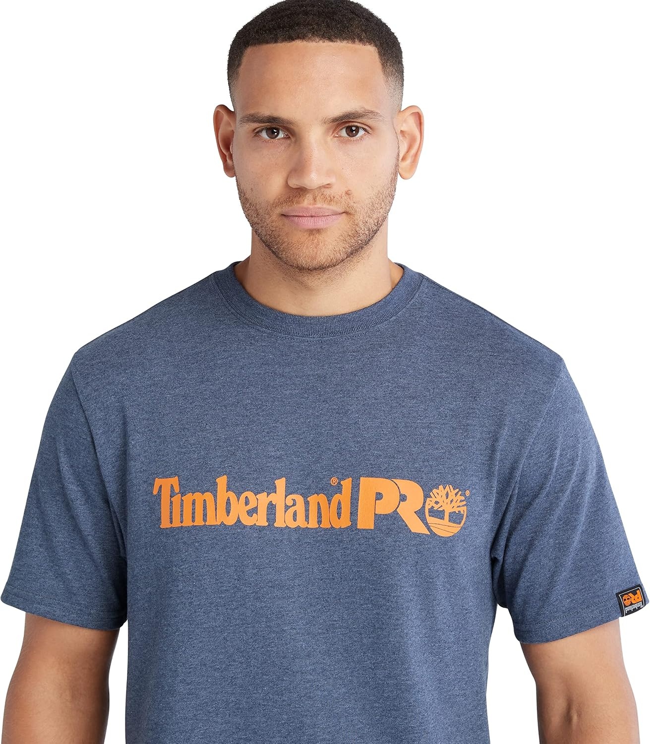 Timberland PRO Unisex-Adult Core Linear Logo Timberland PRO Men’s Core Short-Sleeve T-Shirt, Black Iris Heather, 3X-Large(Black Iris Heather)