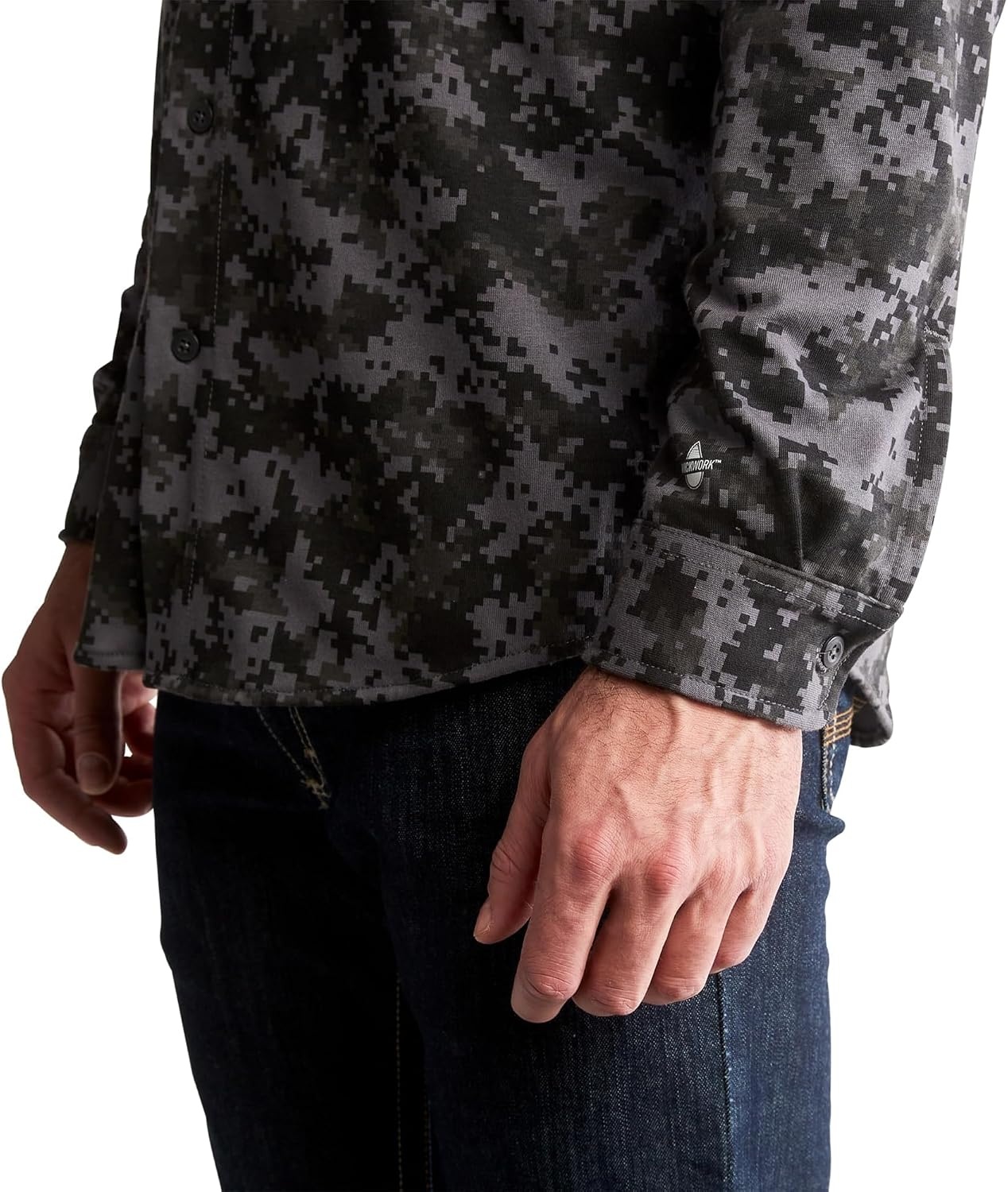 Timberland PRO FR Cotton Core Button Front Shirt(Digi Camo 1)