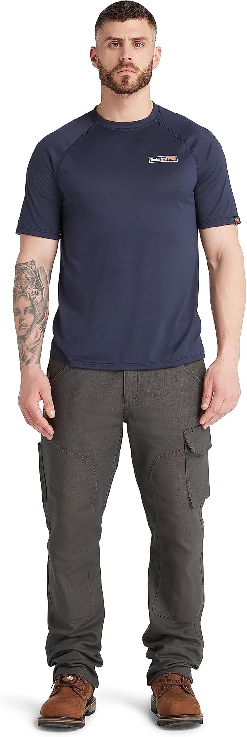 Timberland PRO Men’s Wicking Good Short-Sleeve T-Shirt 2.0(Black Iris)